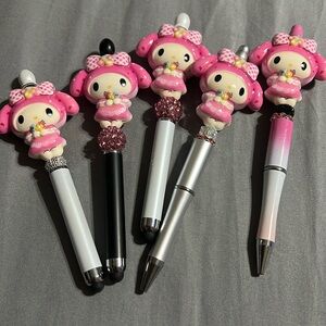 My Melody light up stylus pen with extra pen refill.